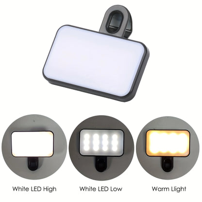 Portable Mini Selfie Fill Light Rechargeable 3 Modes