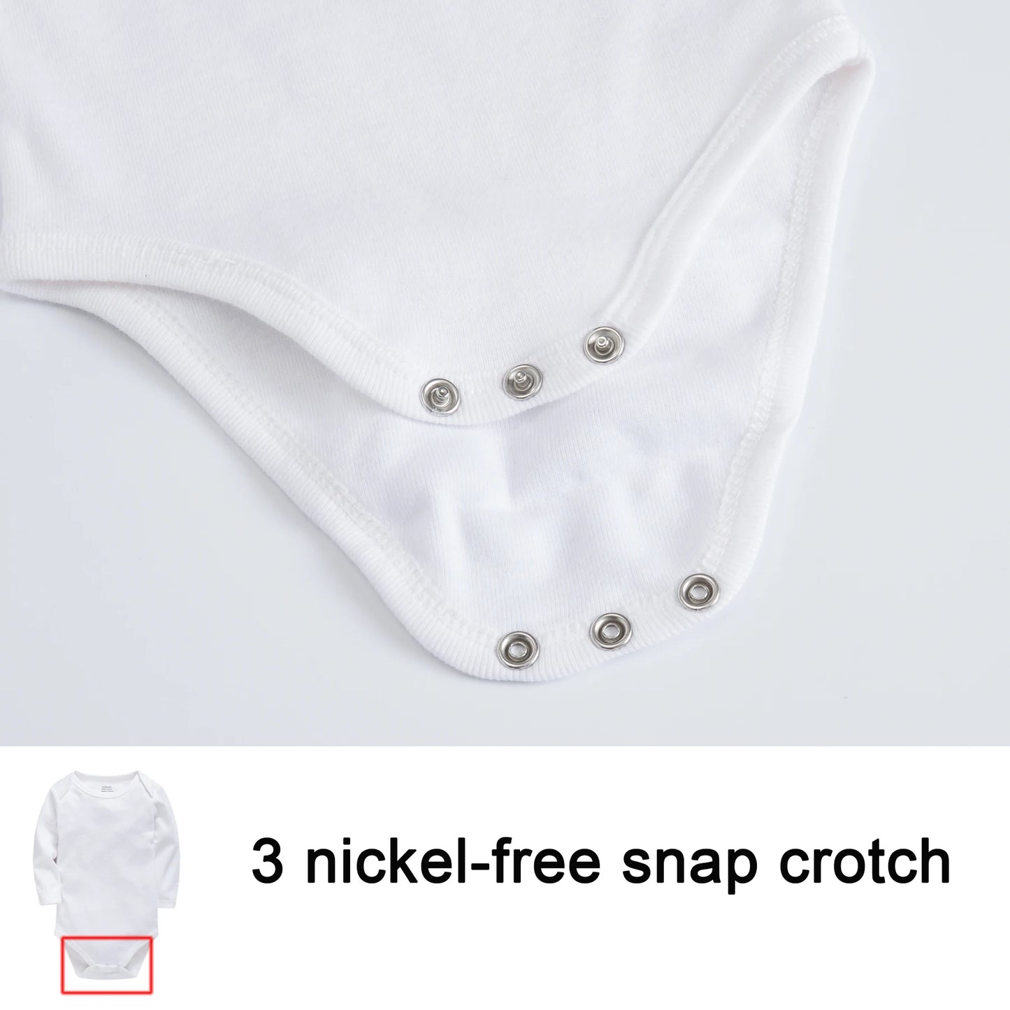 3 Pcs Bodysuits Long Sleeve