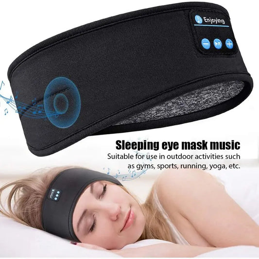 Elastic Bluetooth Headband with Wireless Headphones e Eye Mask
