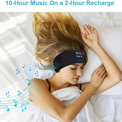 Elastic Bluetooth Headband with Wireless Headphones e Eye Mask