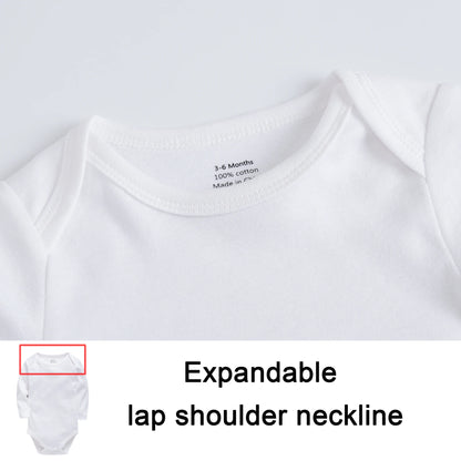 3 Pcs Bodysuits Long Sleeve