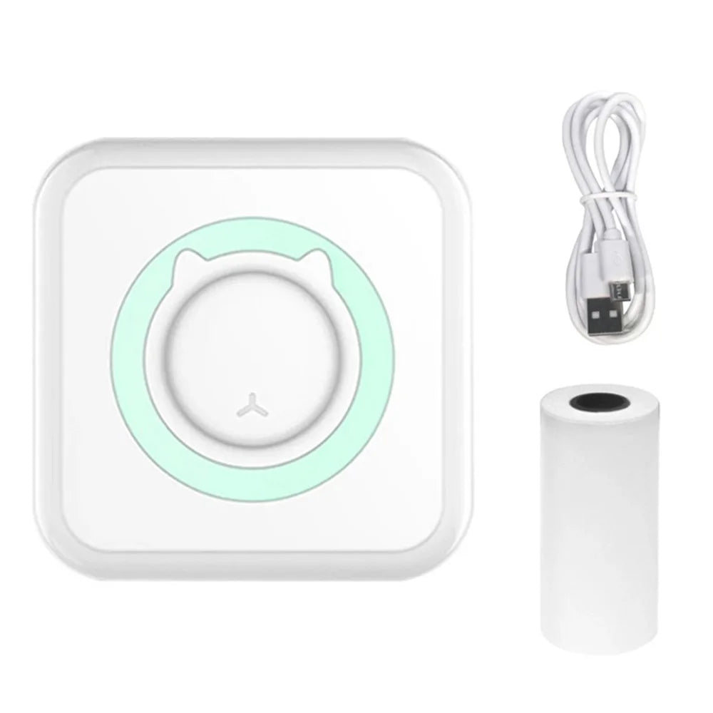 Mini Printer Portable Bluetooth Wireless Smart Label Thermal Portable Printers Stickers Paper Wireless Printers Children Gifts