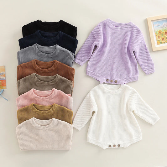 Long Sleeve Ribbed Knit Bodysuit