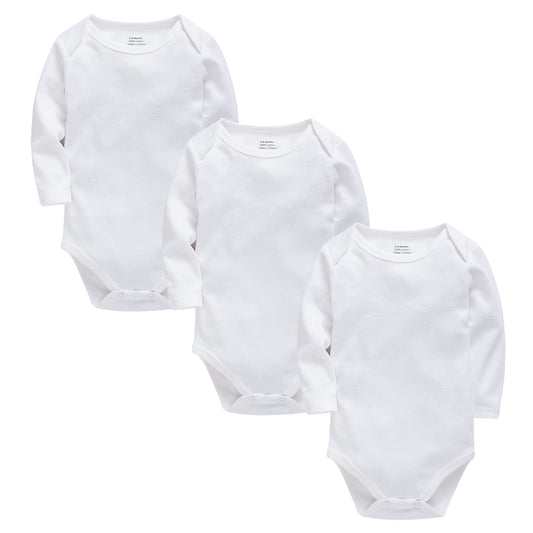 3 Pcs Bodysuits Long Sleeve