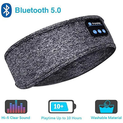 Elastic Bluetooth Headband with Wireless Headphones e Eye Mask