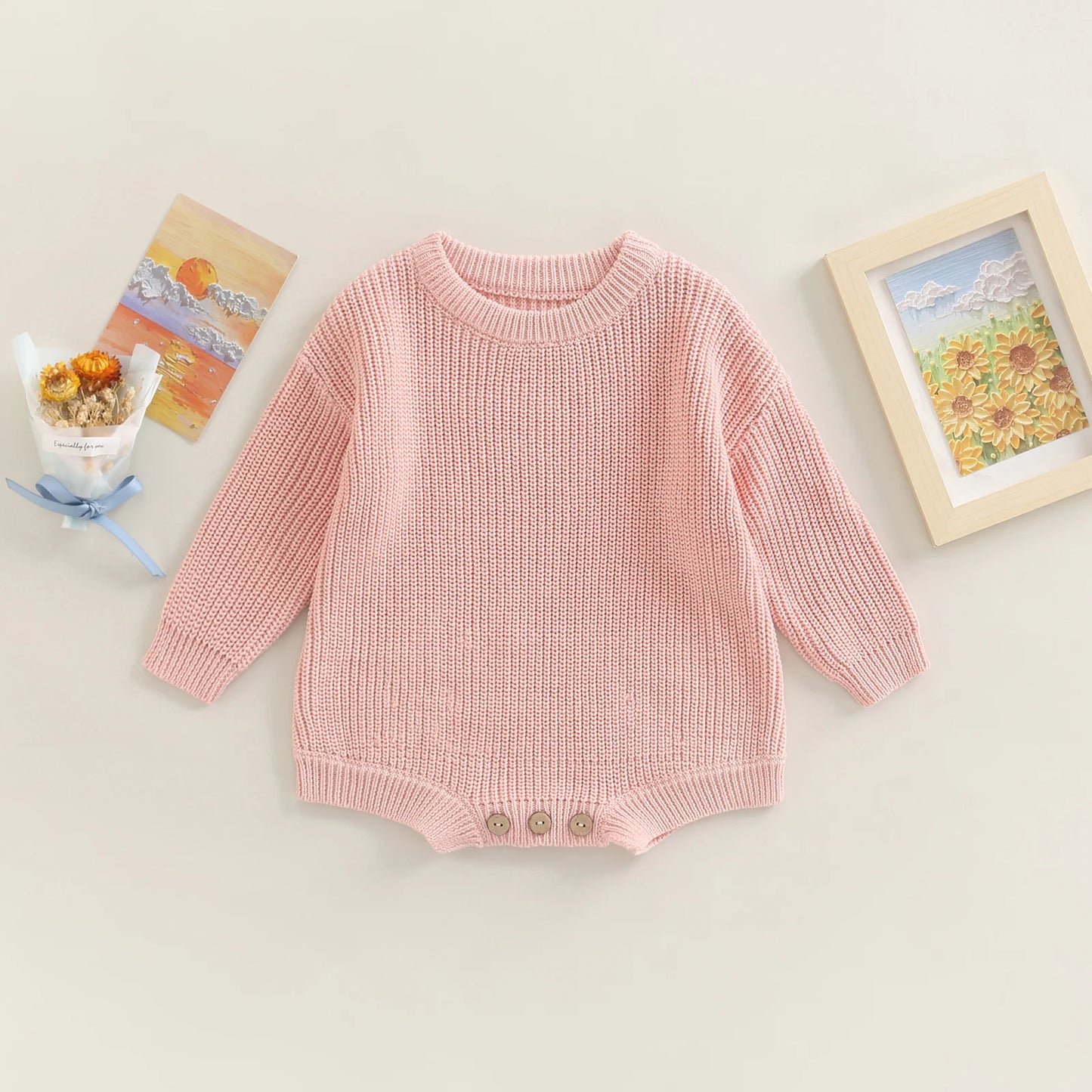 Long Sleeve Ribbed Knit Bodysuit