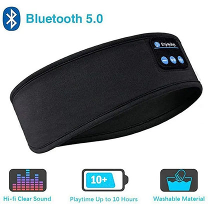 Elastic Bluetooth Headband with Wireless Headphones e Eye Mask