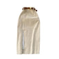 Women Skirt Split Solid Color High Waist Soft Thick Warm Soft Sheath Commute Elegant Style Zipper Closure Mid-calf Length Midi S