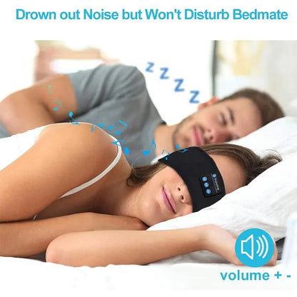 Elastic Bluetooth Headband with Wireless Headphones e Eye Mask