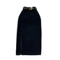 Women Skirt Split Solid Color High Waist Soft Thick Warm Soft Sheath Commute Elegant Style Zipper Closure Mid-calf Length Midi S