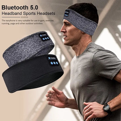 Elastic Bluetooth Headband with Wireless Headphones e Eye Mask