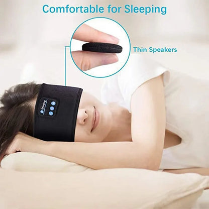 Elastic Bluetooth Headband with Wireless Headphones e Eye Mask