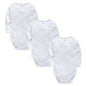 3 Pcs Bodysuits Long Sleeve